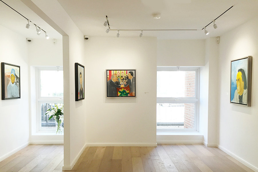 "Sumer Group Show", una exposición con obras de pintores chinos, se puede visitar actualmente en Londres. [Foto/cri.cn]
