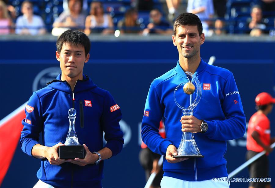 Tenis: Djokovic gana ante Nishikori su cuarta Copa Rogers-Master 1000 de Toronto