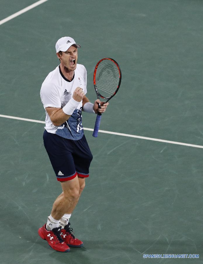 Río 2016: Tenista Andy Murray revalida el oro olímpico ante un gran Del Potro