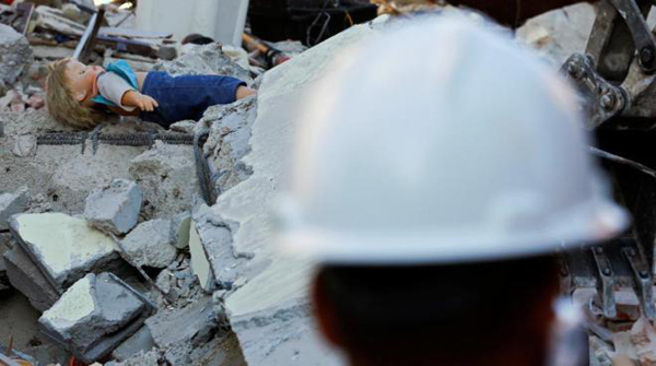 Un bebé de ocho meses es víctima del terremoto de Italia