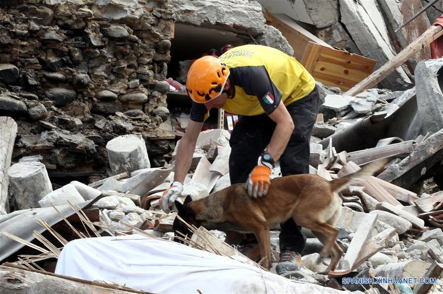 Sube a 281 número de muertos por sismo en Italia