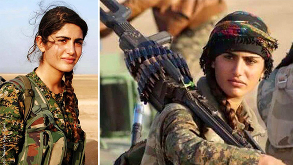 Muere la 'Angelina Jolie' kurda combatiendo al Estado Islámico