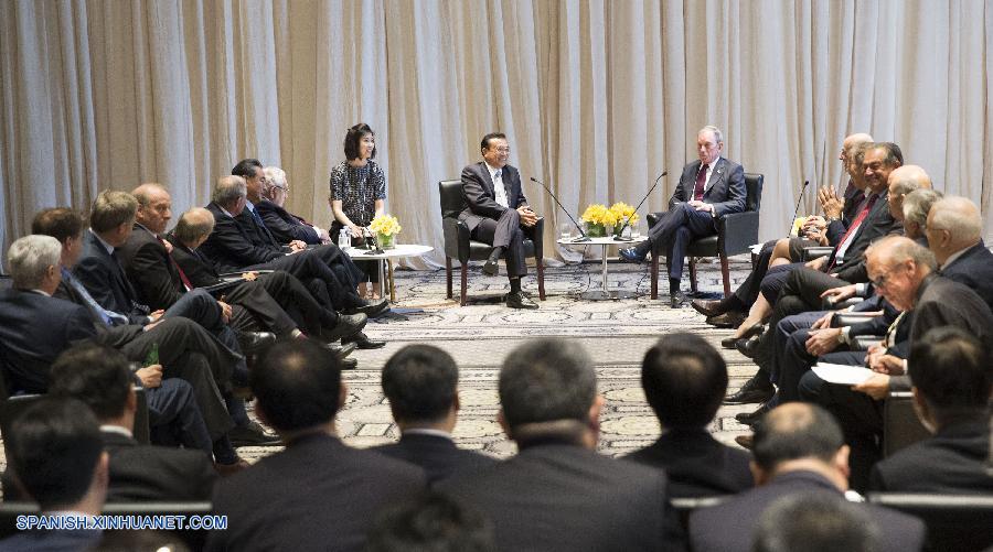 Premier chino aborda con "pesos pesados" de EEUU relaciones bilaterales y asuntos de interés común