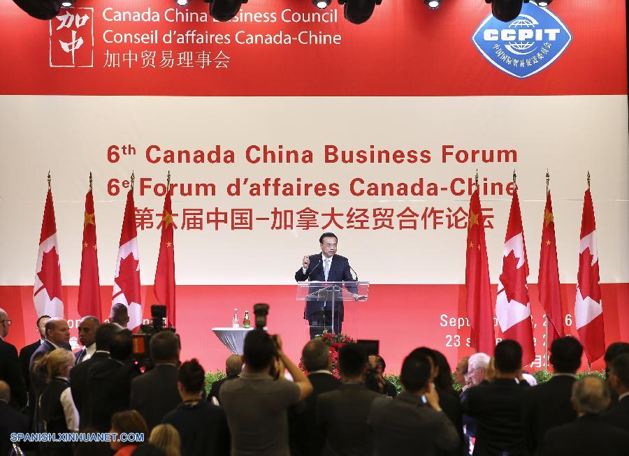 Premier chino prevé conversaciones para un TLC bilateral con Canadá