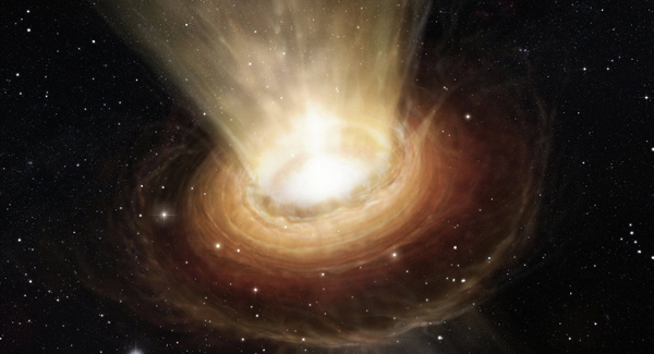 Descubren un agujero negro supermasivo expulsado de su galaxia