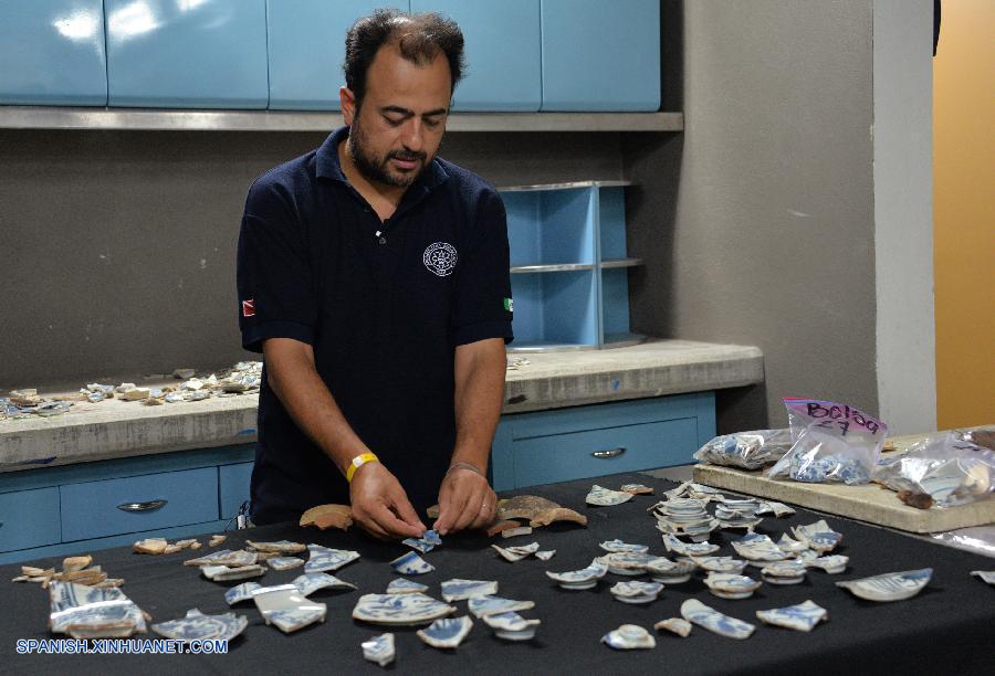 Recuperan restos de cargamento de porcelana china de 400 años de antigüedad en México
