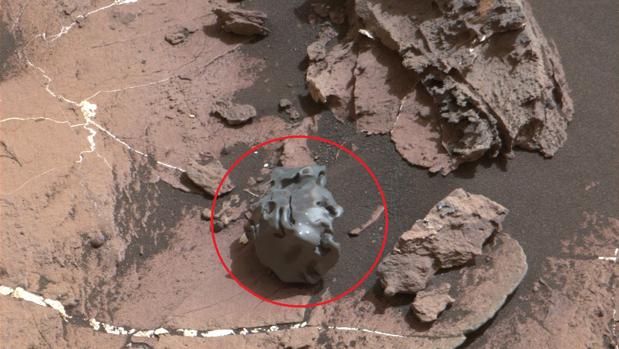 La NASA descubre un extraño meteorito de hierro en Marte