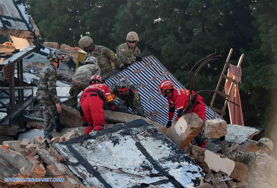 Equipos militares de China y EEUU participan en ejercicio conjunto de ayuda humanitaria y alivio de desastres en Kunming