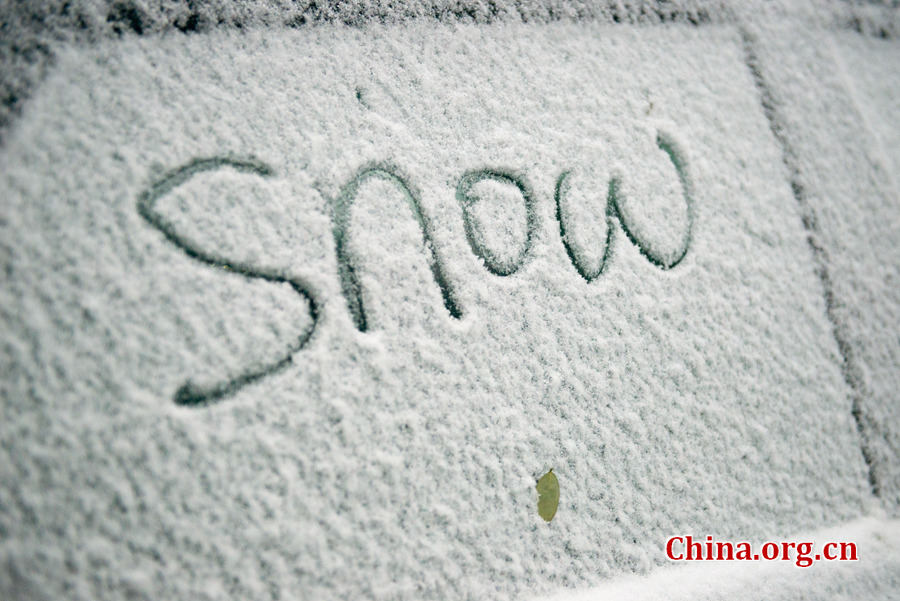 Beijing recibe su primera nevada de este invierno