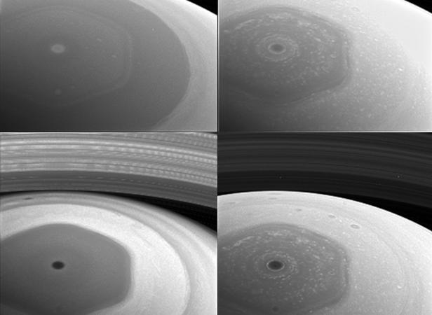 La NASA fotografía la extraña tormenta hexagonal de Saturno