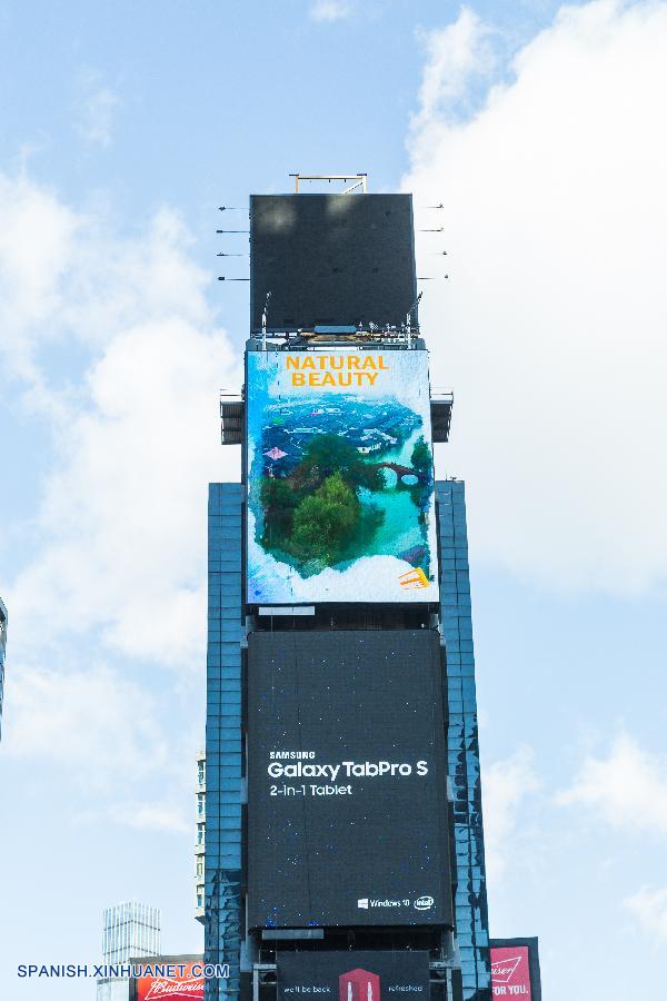 Exhiben en Times Square, NY, videos promocionales de río Yangtse