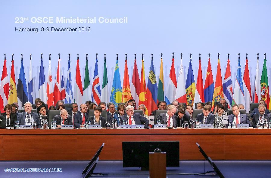 Concluye 23º reunión ministerial de OSCE en Hamburgo