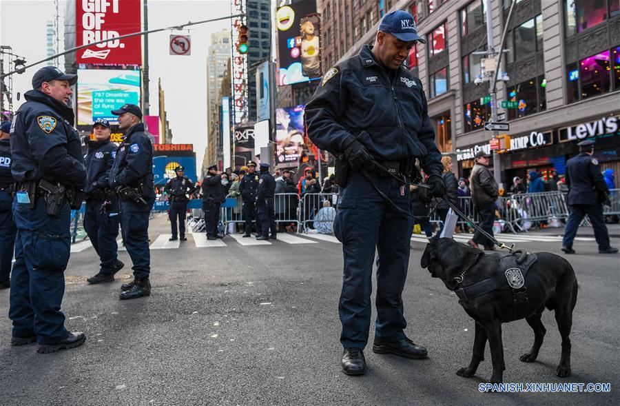 Las medidas de seguridad se intensificaron para la tradicional y popular celebracion del Año Nuevo en Times Square