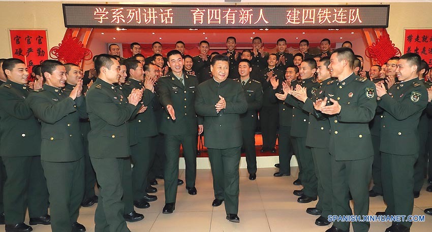 Presidente chino pide esfuerzos continuados para construir ejército fuerte