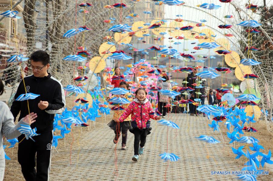 La decoración de rehiletes en Dalian