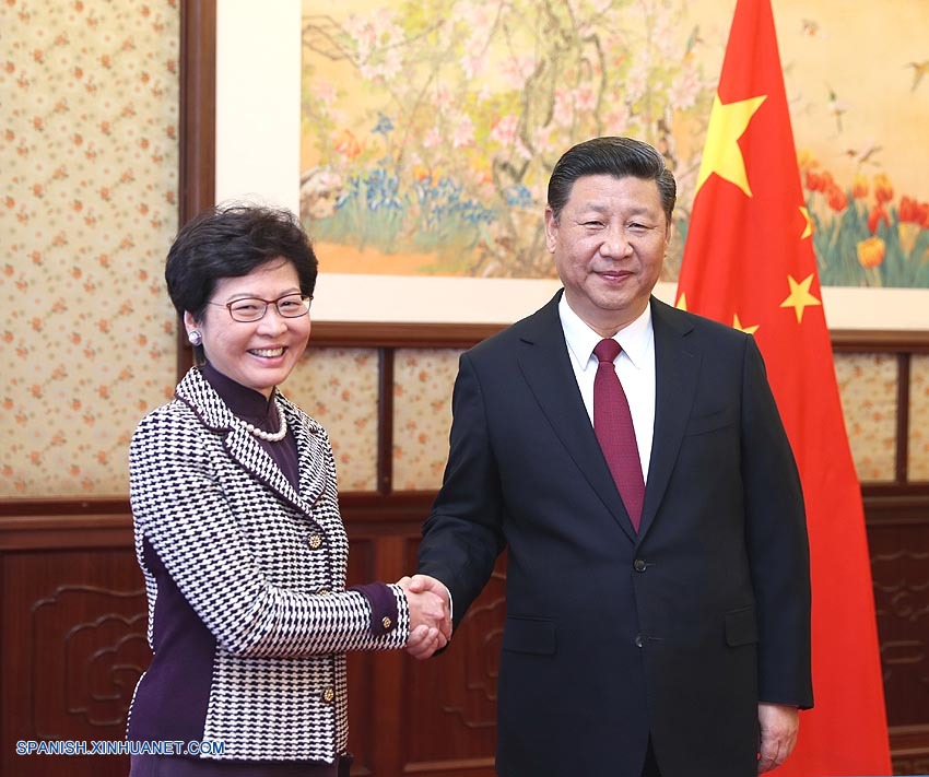 Presidente chino se reúne con la nueva jefa ejecutiva de RAE de Hong Kong