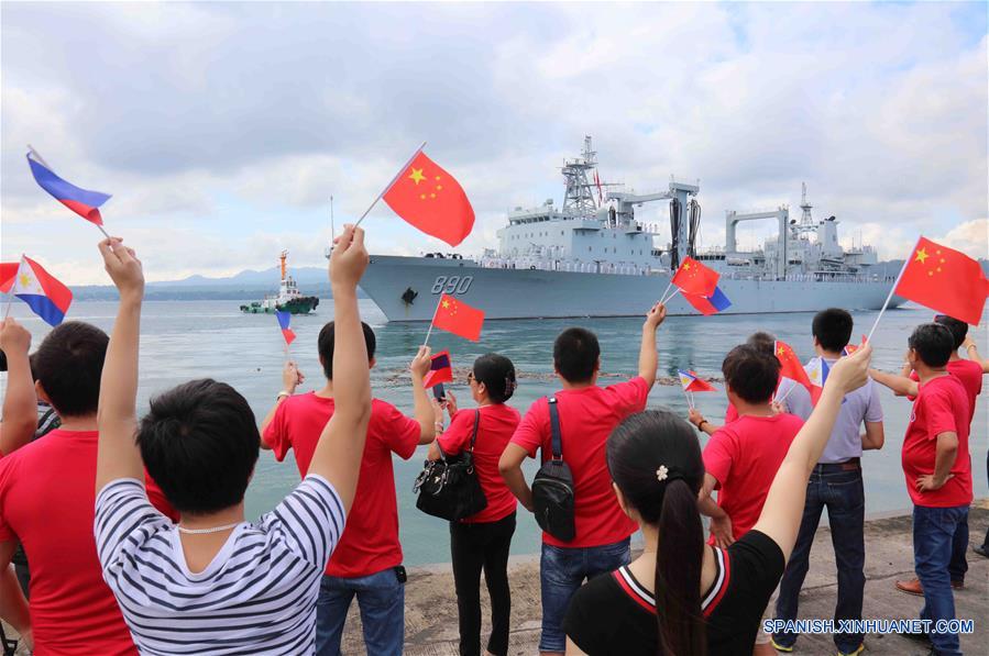 Flota naval china concluye visita a Filipinas