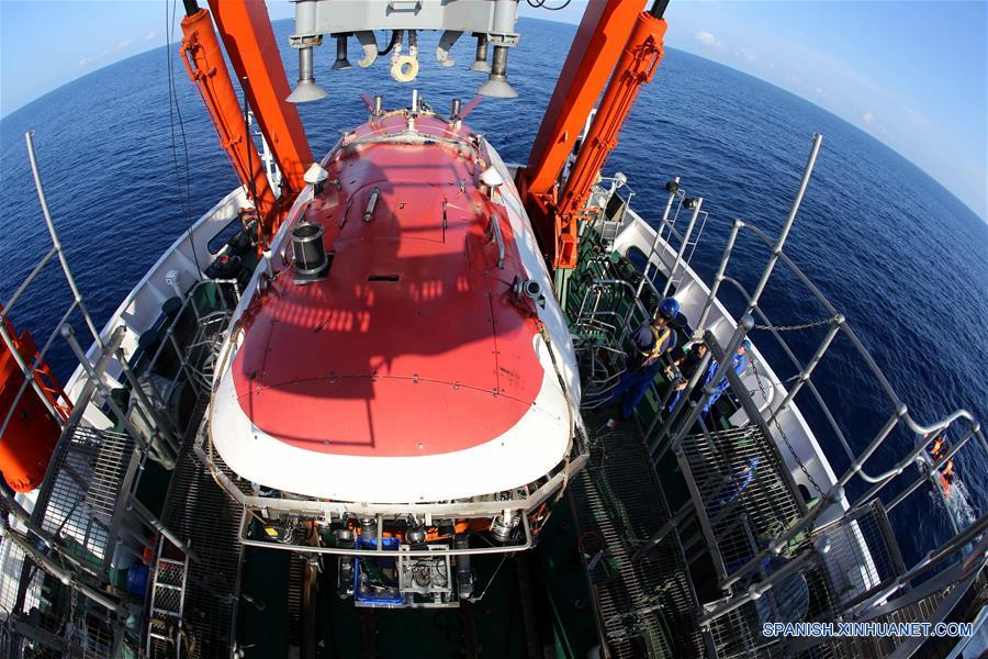 Sumergible chino Jiaolong concluye inmersiones en Mar Meridional de China