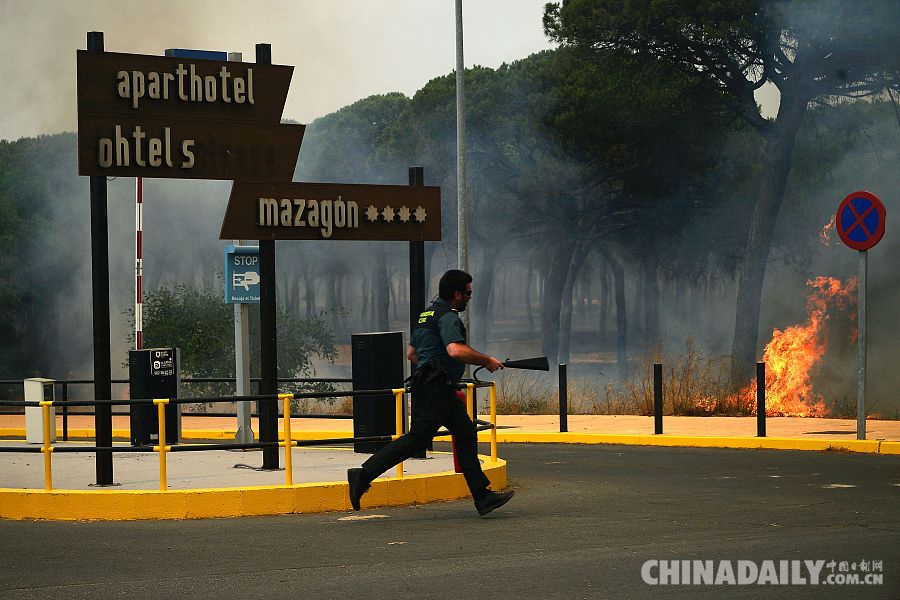 Más de 2.000 evacuados por incendio forestal en sur de España