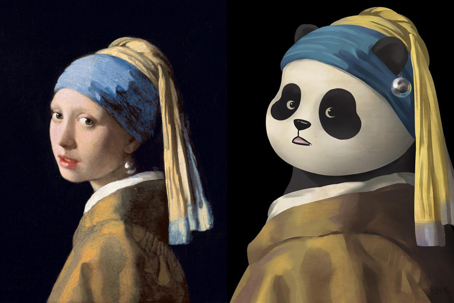 Chica con un pendiente de la perla, del pintor holandés Johannes Vermeer [Foto / Xinhua]