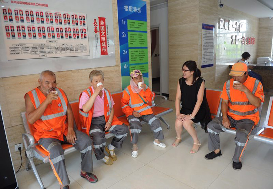 Nuevos centros mejoran las condiciones laborales de los trabajadores de limpieza en Changchun
