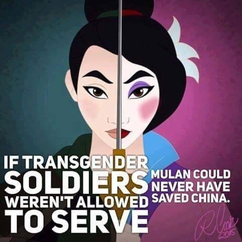 La leyenda de Mulán no es un ejemplo de la valentía transgénero en el terreno militar