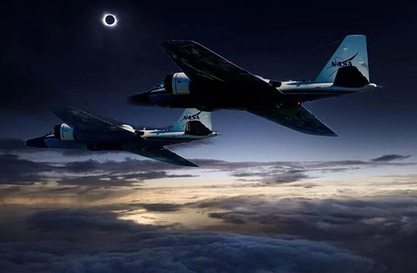 Aviones se adentrarán en el eclipse de sol