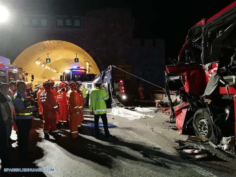 36 muertos y 13 heridos en accidente de tráfico en noroeste de China