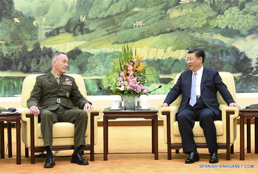 Presidente chino se reúne con general estadounidense