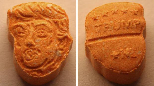La policía alemana incauta 5.000 pastillas de éxtasis con la cara de Donald Trump