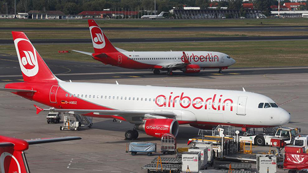 Air Berlin suspende decenas de vuelos por un alto número de pilotos enfermos