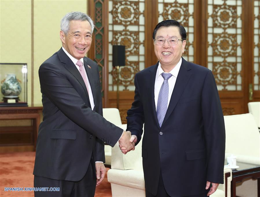 Presidente chino se reúne con primer ministro de Singapur
