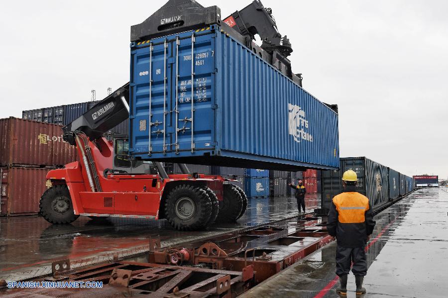 Inauguran nueva ruta de carga ferroviaria y marítima entre China y Europa