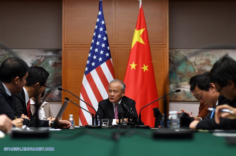 Visita de Trump, "gran oportunidad" para relaciones China-EEUU, dice embajador chino