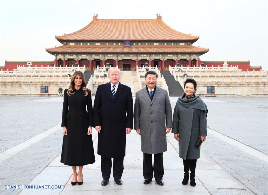 Xi y Trump visitan tres salones principales del Museo del Palacio