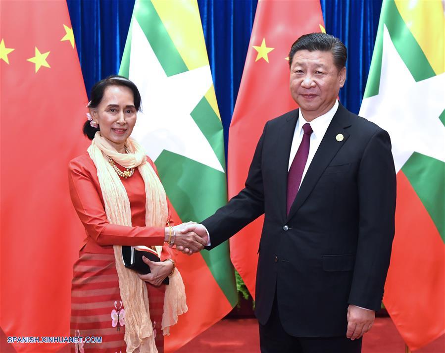 Xi se reúne con Aung San Suu Kyi y pide mayor cooperación entre partidos