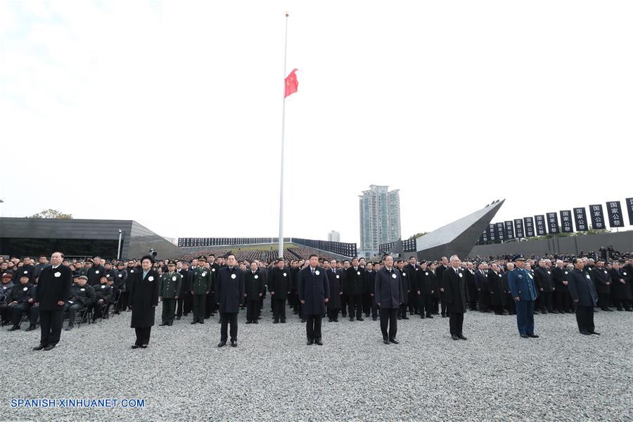 Presidente chino participa en ceremonia del Estado en memoria de las víctimas de la Masacre de Nanjing