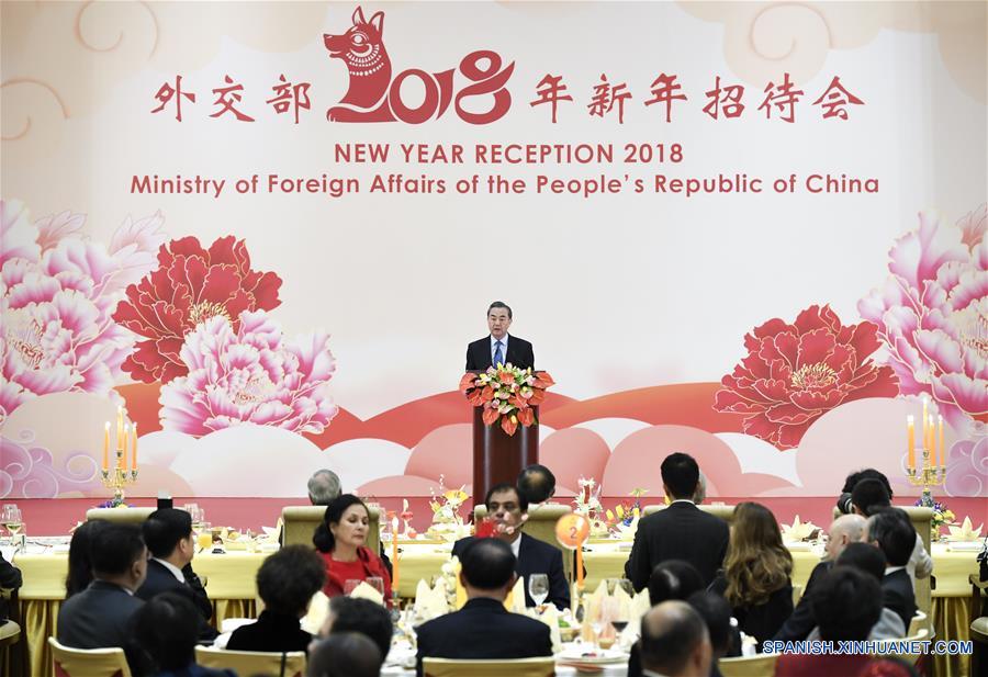 Canciller chino describe diplomacia de China de 2018