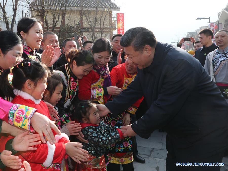 "Mi trabajo es servir al pueblo", dice Xi Jinping en inspección de Año Nuevo Lunar
