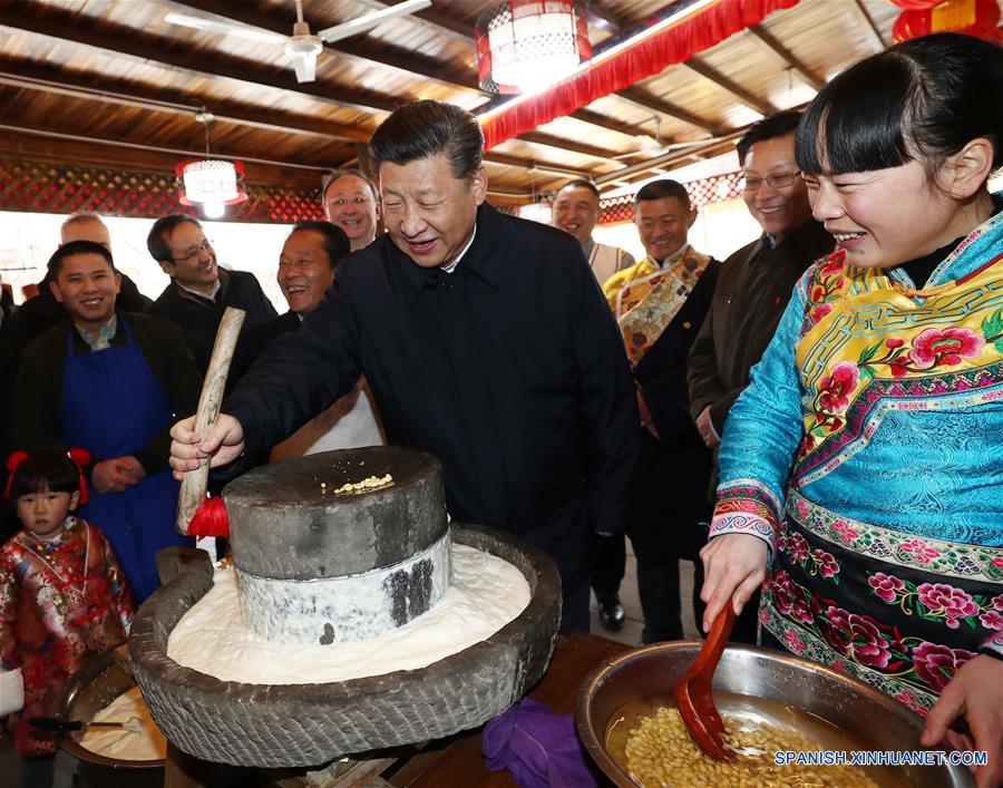 "Mi trabajo es servir al pueblo", dice Xi Jinping en inspección de Año Nuevo Lunar