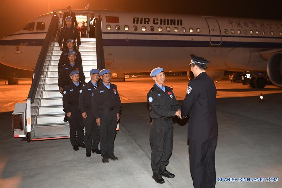 Pacificadores chinos regresan tras concluir misión en Sudán del Sur