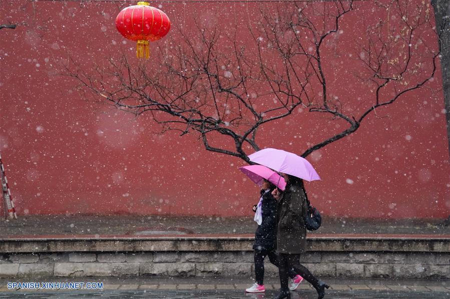 Nieve interrumpe período de sequía más prolongado de Beijing en décadas