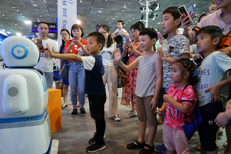 La exposición “El mundo de la internet de las cosas 2017”, se celebró en Wuxi, China, el 10 de septiembre del 2017.