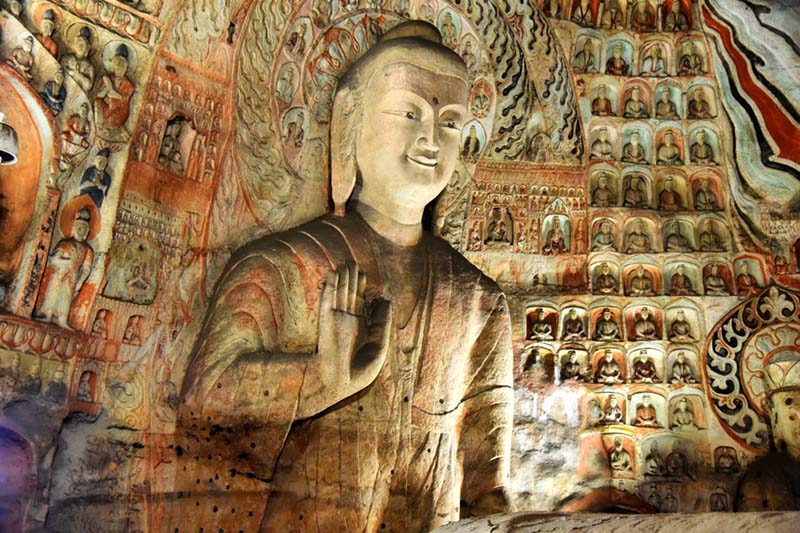Las grutas de Yungang, la cuna del arte budista de China, albergan más de 51.000 esculturas. [Foto: Zhang Xingjian]