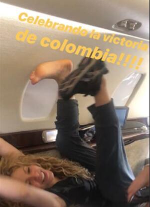 Shakira y su sorprendente celebración por la victoria de Colombia