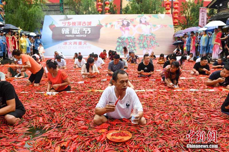 Hunan celebra la competencia del ají picante