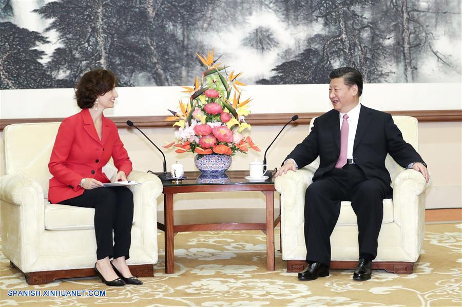 Presidente chino se reúne con directora general de Unesco