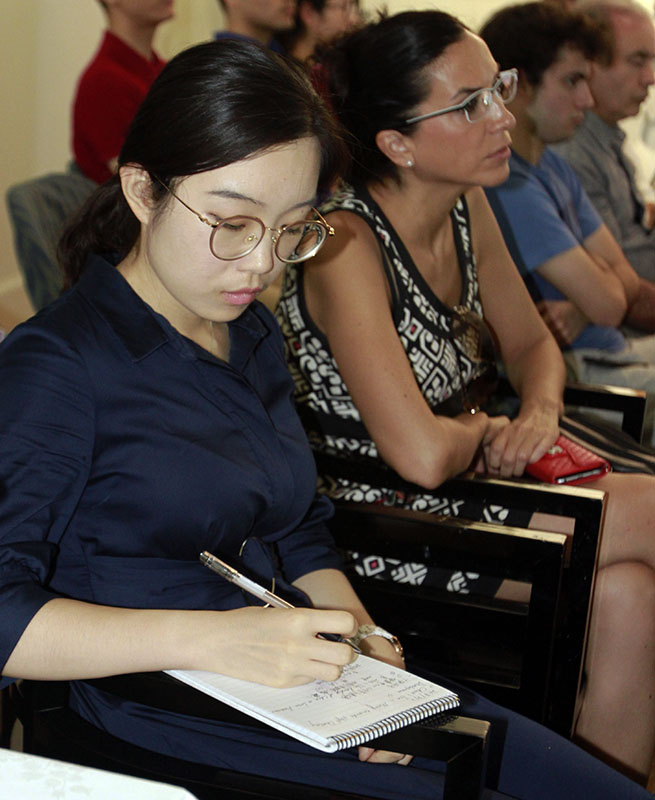 Entre los invitados al primer “Seminario sobre Cooperación Sino-Latinoamericana en la Nueva Era"estuvieron presentes investigadores chinos y latinoamericanos. Beijing, 2 de agosto del 2018. (Foto: YAC)
