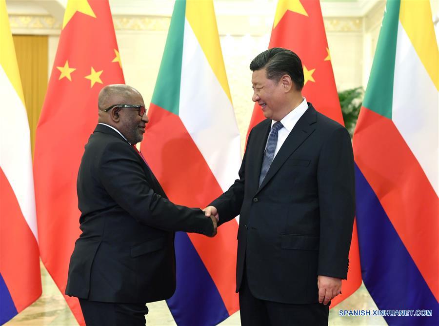 Presidente chino se reúne con homólogo de Comoras