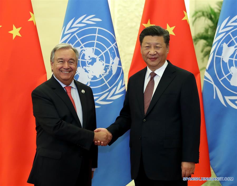 Presidente Xi se reúne con jefe de ONU